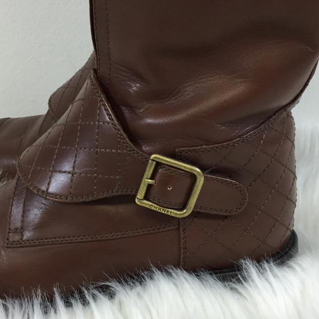 Chanel Leather Riding Boots. Size 36 - shoesCHANEL36, boots, Brown, CHANELChic To Chic Consignment