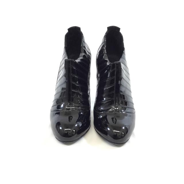 Chanel Patent Leather Heeled Ankle Booties. Size 38 - shoesCHANEL38, Black, boots, CHANEL, GaithersburgChic To Chic Consignment