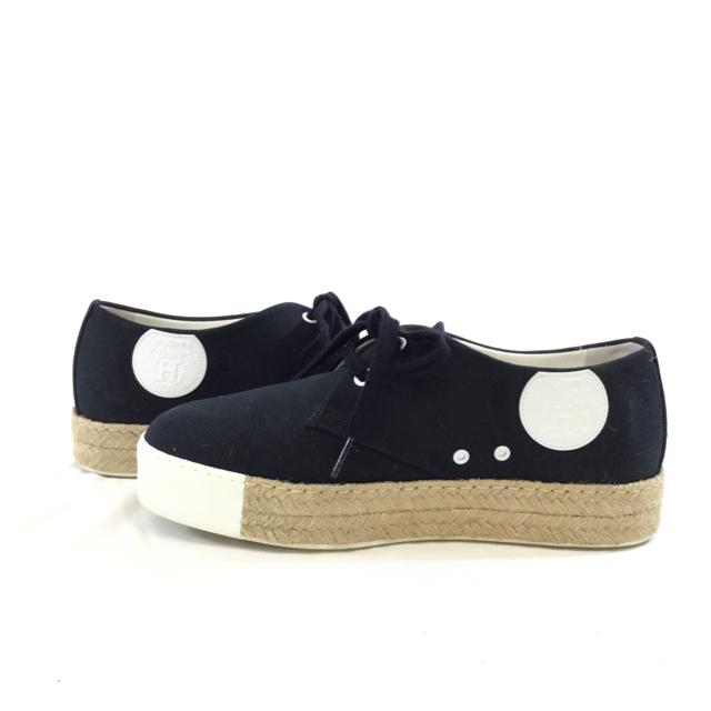 Hermes Canvas Espadrille Sneakers. Size 8.5 - Chic To Chic Consignment