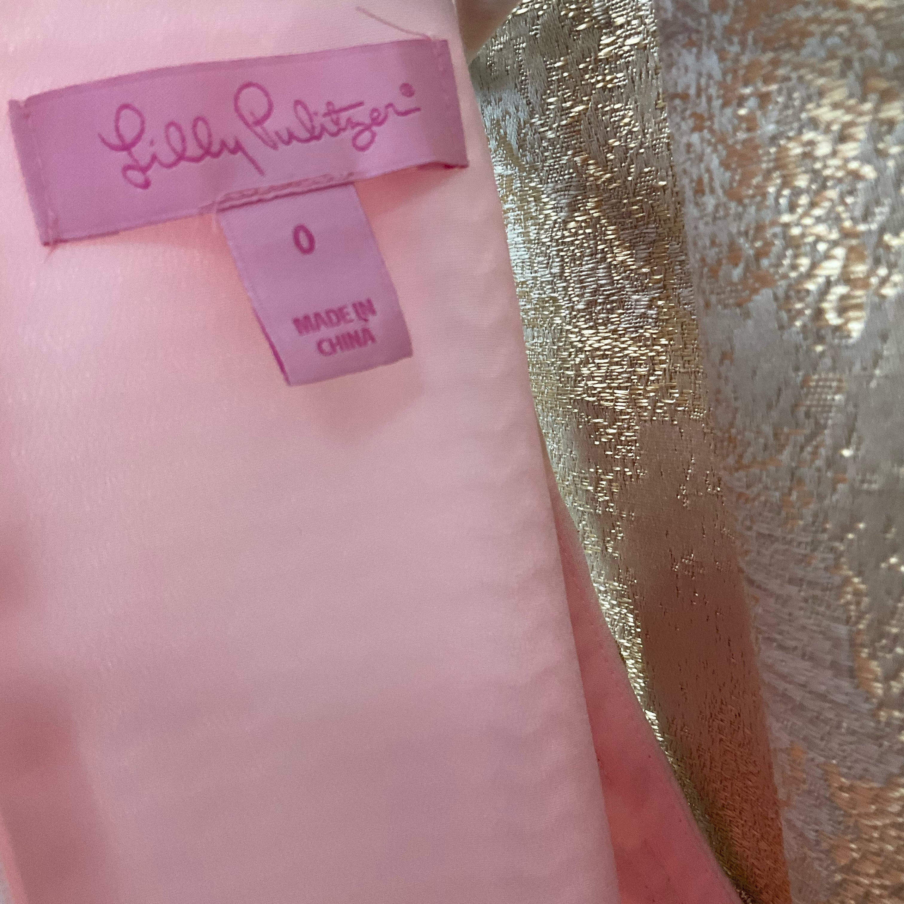 pink and gold lilly pulitzer dress Lilly Pulitzer Dress Size 0 – Chic At The Beach
