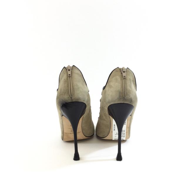 Brian Atwood Suede Caged Stiletto Heels. Size 9.5 - shoesbrian atwood9.5, Beige, brian atwood, GaithersburgChic To Chic Consignment