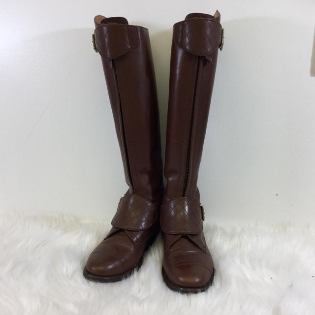 Chanel Leather Riding Boots. Size 36 - shoesCHANEL36, boots, Brown, CHANELChic To Chic Consignment