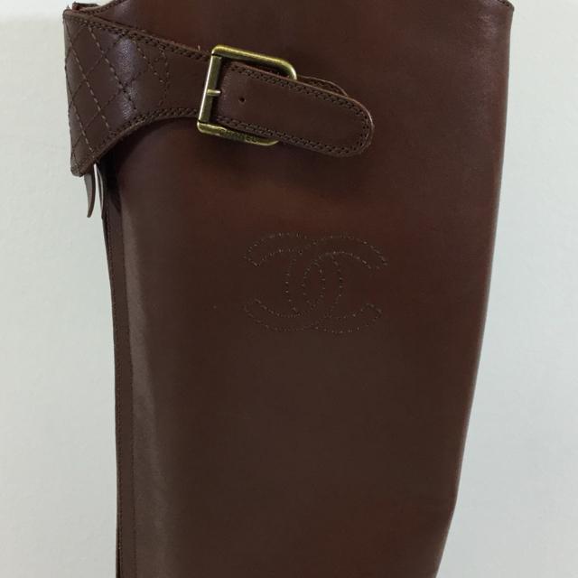Chanel Leather Riding Boots. Size 36 - shoesCHANEL36, boots, Brown, CHANELChic To Chic Consignment
