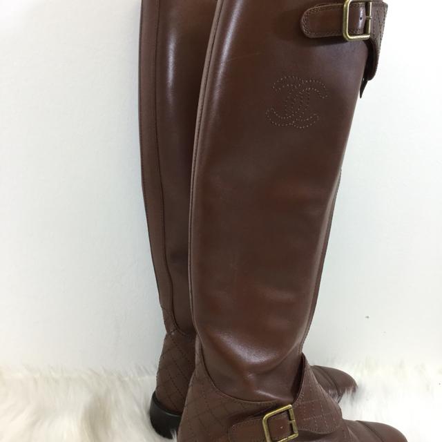 Chanel Leather Riding Boots. Size 36 - shoesCHANEL36, boots, Brown, CHANELChic To Chic Consignment