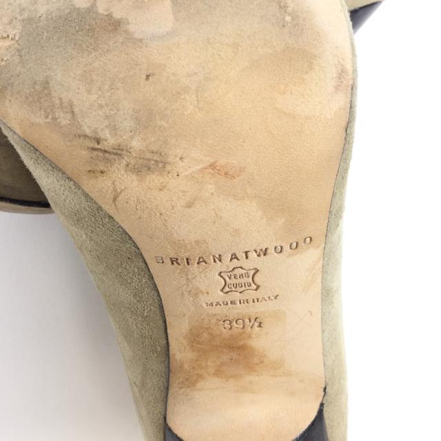 Brian Atwood Suede Caged Stiletto Heels. Size 9.5 - shoesbrian atwood9.5, Beige, brian atwood, GaithersburgChic To Chic Consignment
