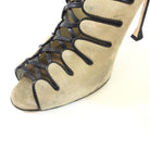 Brian Atwood Suede Caged Stiletto Heels. Size 9.5 - shoesbrian atwood9.5, Beige, brian atwood, GaithersburgChic To Chic Consignment